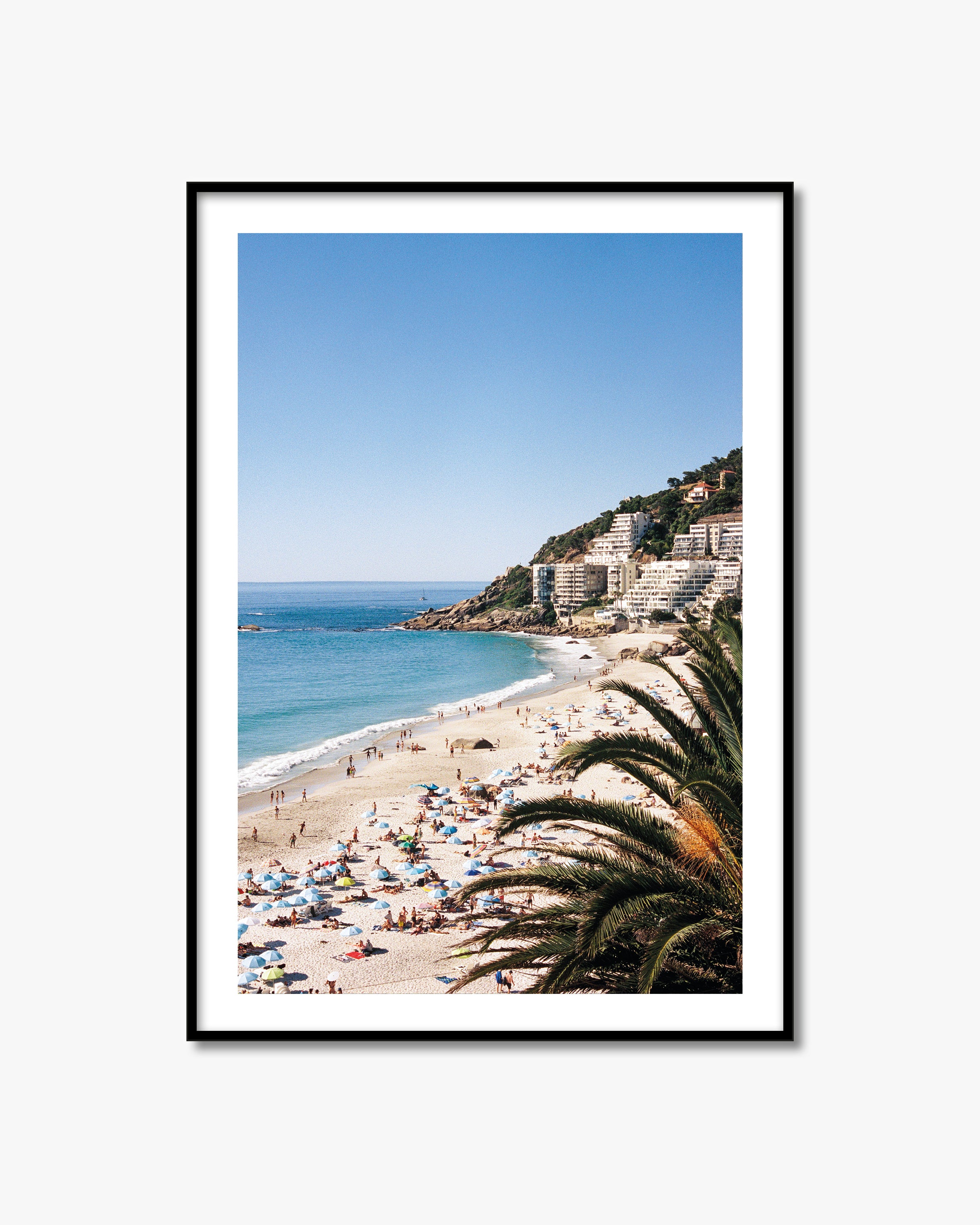 Clifton Blues fine art photography print with black frame.